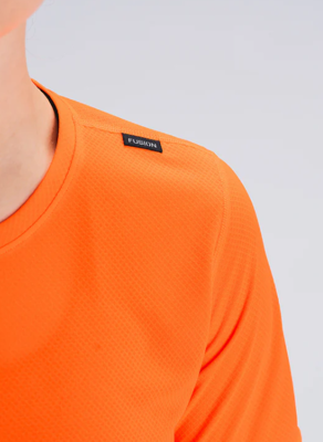 Fusion womens run t-shirt orange