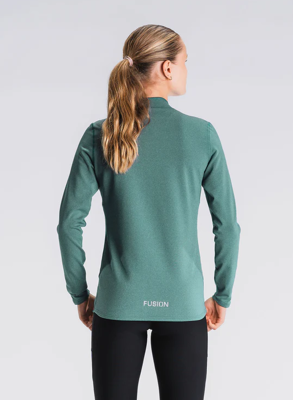 Fusion womens C3 zip neck green