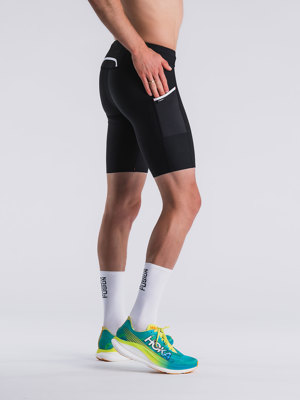 Fusion short tight super black