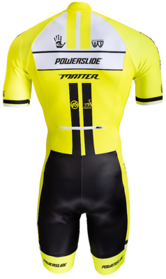 Powerslide Combinaison Team PS FLUO jaune mache court  2019