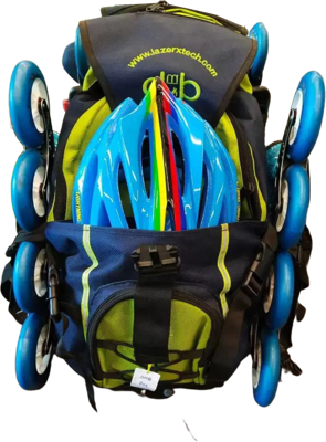 DMB backpack dark blue/fluor yellow