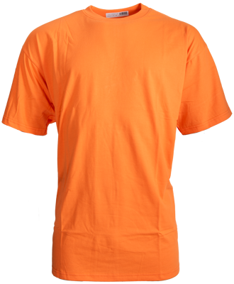  fluoreszierendes orangefarbenes T-Shirt