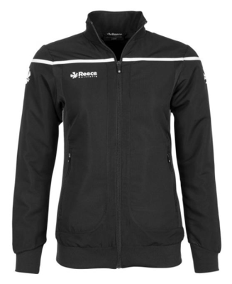  Reece Varsity Woven Jacket Ladies Black-White