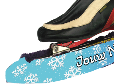Schaatshoes IJskristallen Turquoise