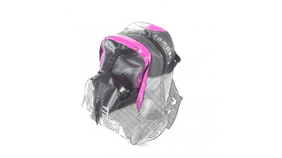 Cádomotus Skate Backpack Waterproof Schwarz/Rosa