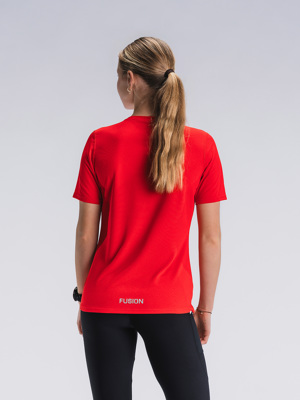 Fusion womens Run t-shirt red