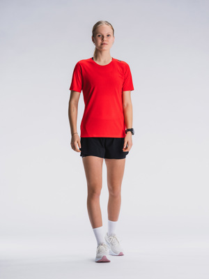 Fusion womens Run t-shirt red
