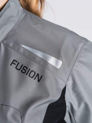 Fusion womens S1 run jacket grey