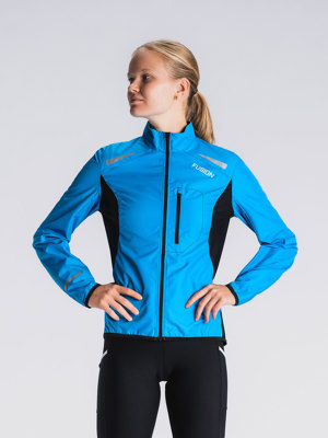 womens S1 run jacket surf blue