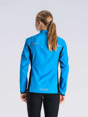 Fusion womens S1 run jacket surf blue