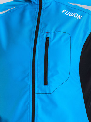 Fusion womens S1 run jacket surf blue