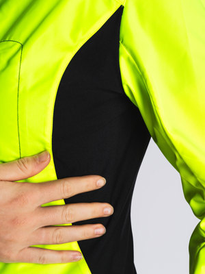 Fusion womens S1 run jacket yellow
