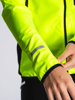 Fusion womens S1 run jacket yellow