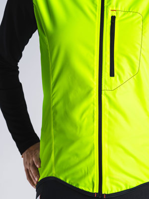 Fusion womens S1 run vest yellow/black