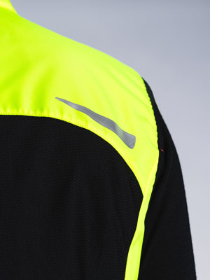 Fusion womens S1 run vest yellow/black