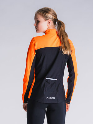Fusion womens S2 run jacket orange
