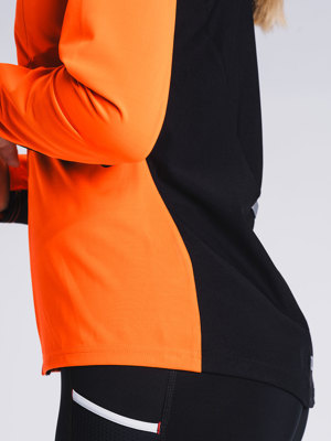 Fusion womens S2 run jacket orange