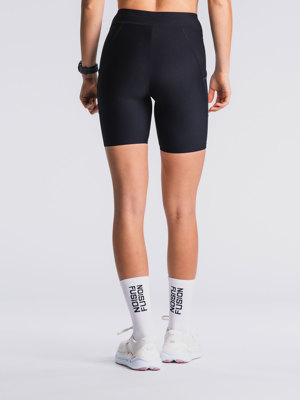 Fusion womens short training tights super black