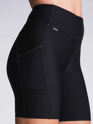 Fusion womens short training tights super black