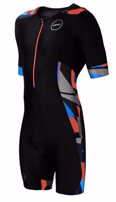 Zone3 Men's activate plus short sleeve trisuit - midnight camo