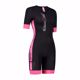 Woman's Coolmax short sleeve tri-suit Black-pink