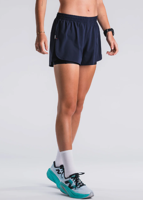 Fusion womens C3 run shorts dark night blue