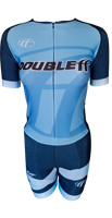 DoubleFF inline skating suit light blue