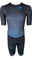 DoubleFF inline skating suit black/blue
