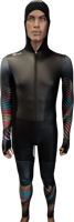 rubber speed suit power x african dots