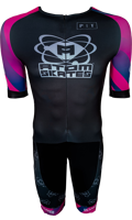 inline skate suit black/pink