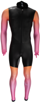 rubber speed suit power x sunset orange & pink fade