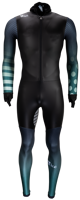 rubber speed suit power x green stripes + dots