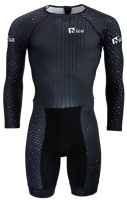 Inline-Skating-Anzug purple dots long-sleeve