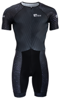 Inline-Skating-Anzug purple dots short-sleeve