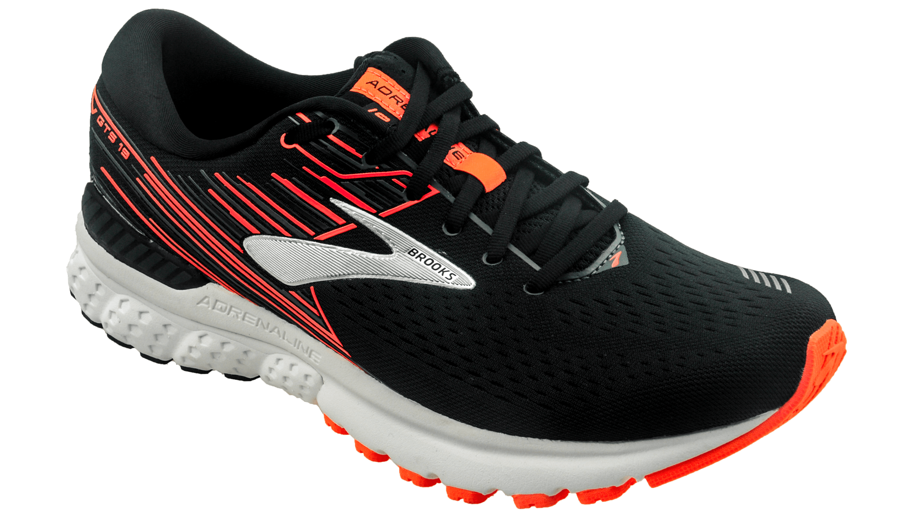 Brooks Adrenaline GTS 19 black/orange/silver bestellen bij Koole Sport