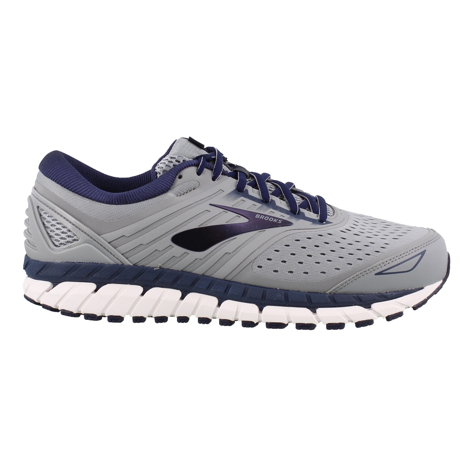 Brooks Beast 18 grey/navy/white WIDE/2E bestellen bij Koole Sport