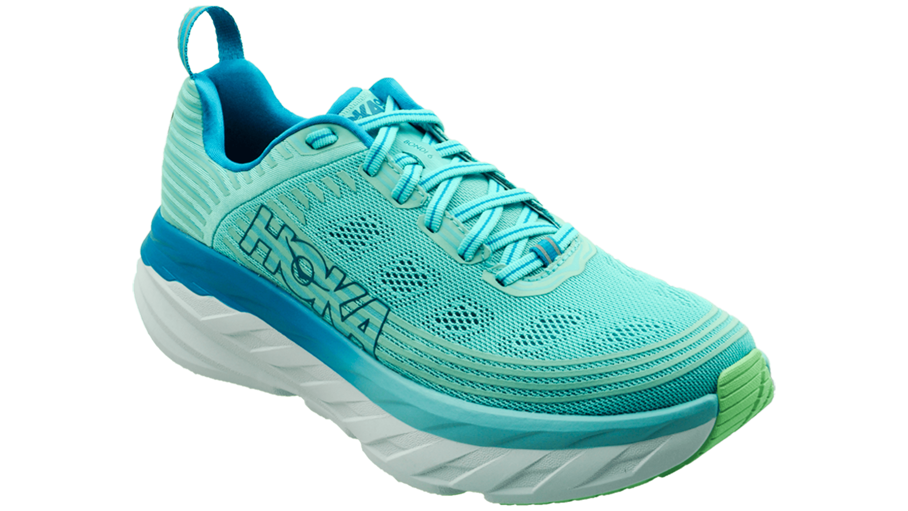 Hoka One One Bondi 6 antigua Sand/Caribbean Sea bestellen bij Koole Sport