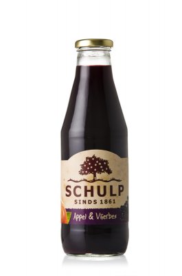 Appel-vlierbessensap Schulp (750 ml)