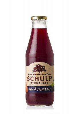 Appel-Zwarte bessensap Schulp (750 ml)