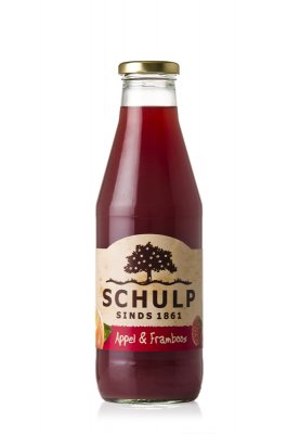 Appel-framboossap Schulp (750 ml)