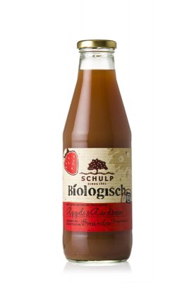 Appel-Aardbeiensap Biologisch Schulp (750ml)
