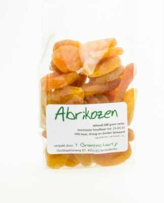 Gedroogde abrikozen (200 gram)