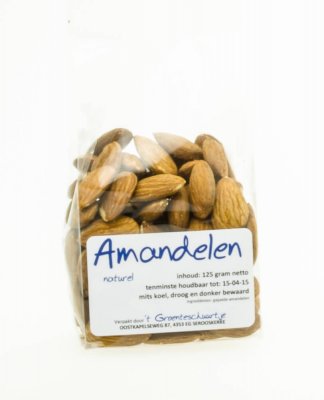 Amandelen naturel (125 gr)