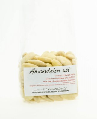 Witte amandelen (125 gr)