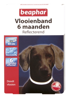 Vlooienband hond reflecterend