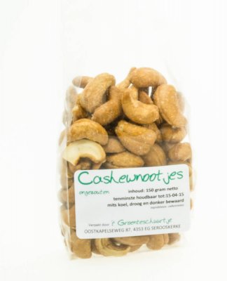 Cashewnoten, ongezouten (150 gr)