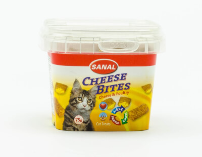 Kaas & kip snacks voor de kat (75 gr.)