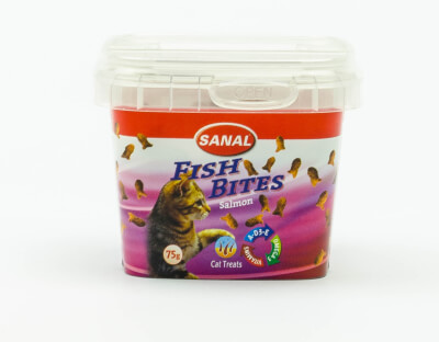 Vis snacks voor de kat (75 gr.)