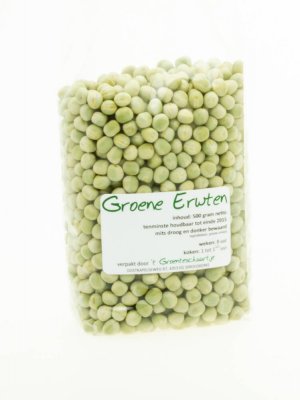 Groene erwten (500 gram)