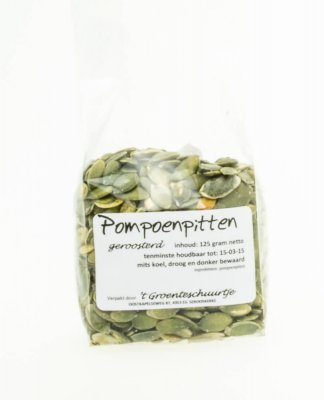 Geroosterde pompoenpitten (125 gr)